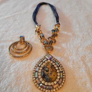 Necklace with extra piece